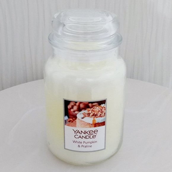 NEW Yankee Candle White Pumpkin & Praline